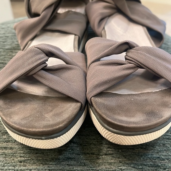 Eileen Fisher Zanya Mesh Gray Sneaker Sandal - Picture 8 of 11